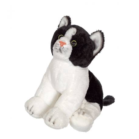 Peluche - peluche chat floppikitty - noir et blanc 22 cm Noir 2 - vertbaudet enfant 