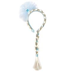 Jouet-Jeux d'imitation-Déguisement serre-tête de la reine de glace avec tresse