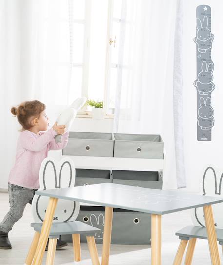 Meuble de rangement jouets avec 5 bacs en toile Miffy 2 - vertbaudet enfant 