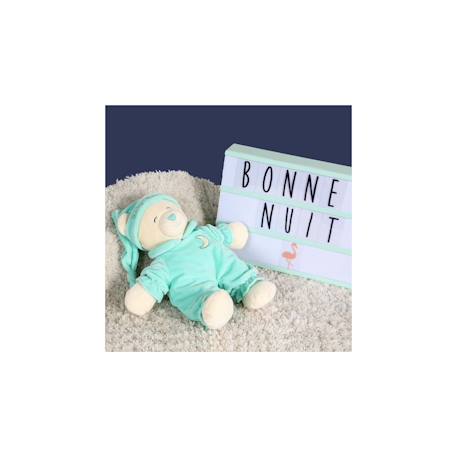 Peluche - peluche ourson baby bear douceur vert menthe - 24 cm Vert 3 - vertbaudet enfant 