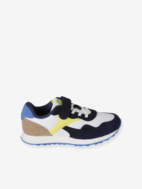 Baskets enfant lacets élastiqués à scratchs lot bleu 3 - vertbaudet enfant 
