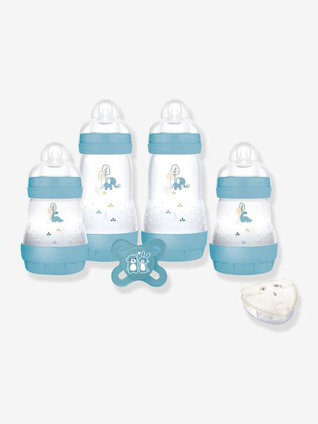 Coffret naissance biberons + sucette + boîte doseuse bleu+Sable 1 - vertbaudet enfant 