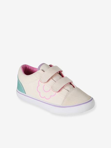 Baskets enfant fille textile beige imprimé 2 - vertbaudet enfant 