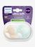 Lot de 2 sucettes ultra soft 0-6 mois forest friends bleu+bleu imprimé 10 - vertbaudet enfant 