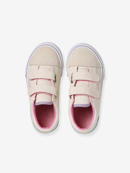 Baskets enfant fille textile beige imprimé 5 - vertbaudet enfant 