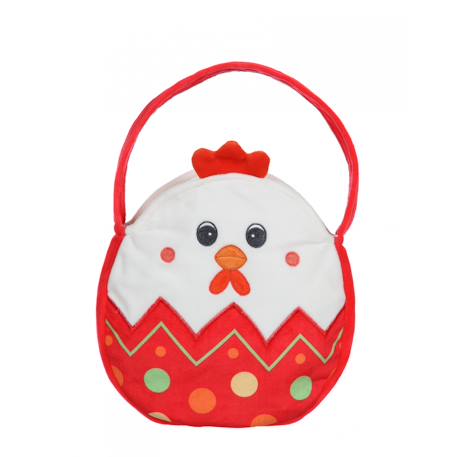 Peluche - bonbonnière poule - 16 cm Blanc 1 - vertbaudet enfant 