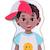 Puzzle aimanté vêtements Multicolore 2 - vertbaudet enfant 