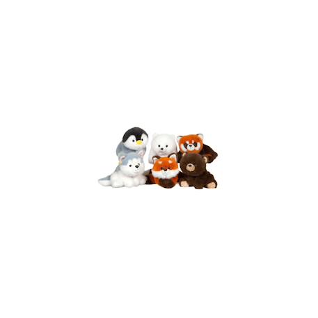 Peluche - peluche floppy choopy pingouin noir blanc et gris – 22 cm Blanc 2 - vertbaudet enfant 