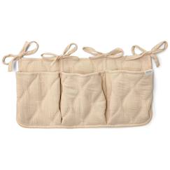 Chambre et rangement-Rangement-Organisateur de lit pure soft beige