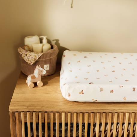 Panier de rangement en tissu côtelé Marron 4 - vertbaudet enfant 
