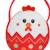 Peluche - bonbonnière poule - 16 cm Blanc 2 - vertbaudet enfant 
