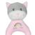 Hochet rainbow chat - 15 cm Rose 2 - vertbaudet enfant 