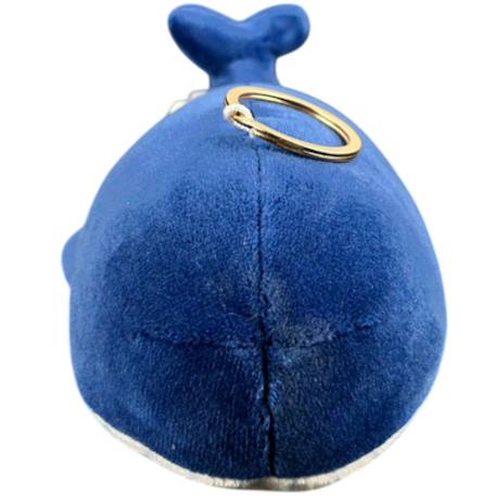 Porte-clé peluche nemu nemu kanaroa la baleine (13 cm) Bleu, blanc 2 - vertbaudet enfant 