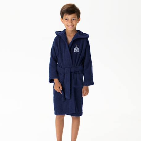 Peignoir enfant 100% coton, om 1993 Bleu marine 2 - vertbaudet enfant 