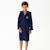 Peignoir enfant 100% coton, om 1993 Bleu marine 2 - vertbaudet enfant 