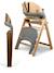 Chaise haute design pliante en bois meridio Natural graphit+Pecan graphit 9 - vertbaudet enfant 