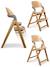 Chaise haute design pliante en bois meridio Natural graphit+Pecan graphit 2 - vertbaudet enfant 