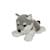 Peluche - peluche loup allongé gris & blanc - 25 cm Noir 1 - vertbaudet enfant 