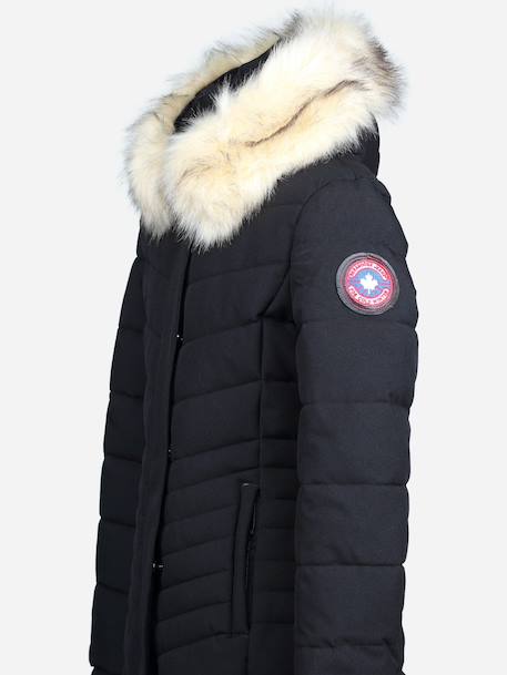 Parka fille matelassée Bleu foncé+Noir 6 - vertbaudet enfant 