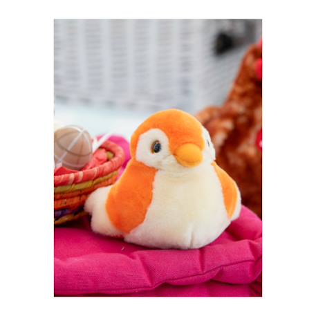 Peluche - peluche oiseau sonore birdies 14 cm - orange Orange 3 - vertbaudet enfant 