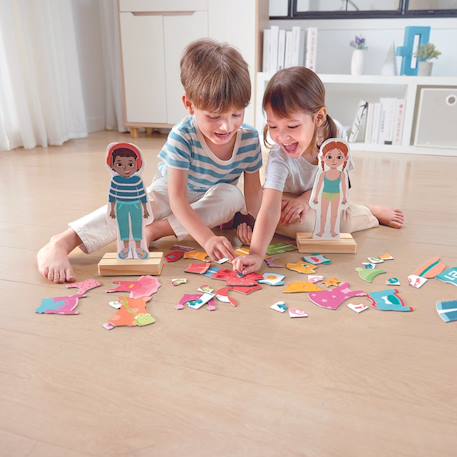 Puzzle aimanté vêtements Multicolore 3 - vertbaudet enfant 