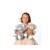 Peluche - peluche ours trendy beige, l'ours à câliner, 24 cm Beige 6 - vertbaudet enfant 