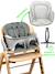 Chaise haute design pliante en bois meridio Natural graphit+Pecan graphit 10 - vertbaudet enfant 