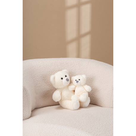 Peluche - peluche ours trendy beige, l'ours à câliner, 24 cm Beige 4 - vertbaudet enfant 