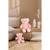 Peluche - peluche ours trendy rose poudré, l'ours à câliner, 15 cm Corail 2 - vertbaudet enfant 