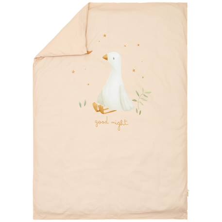 Housse de couette lit bébé little goose (100 x 140 cm) Blanc, beige 3 - vertbaudet enfant 