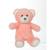 Peluche - peluche ours trendy rose poudré, l'ours à câliner, 15 cm Corail 1 - vertbaudet enfant 