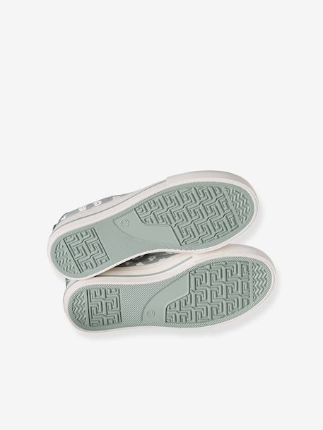 Baskets fille en toile fantaisie blush+vert imprimé 15 - vertbaudet enfant 