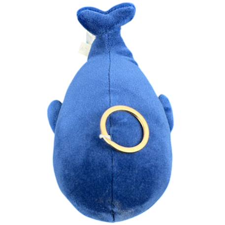Porte-clé peluche nemu nemu kanaroa la baleine (13 cm) Bleu, blanc 4 - vertbaudet enfant 