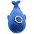 Porte-clé peluche nemu nemu kanaroa la baleine (13 cm) Bleu, blanc 4 - vertbaudet enfant 