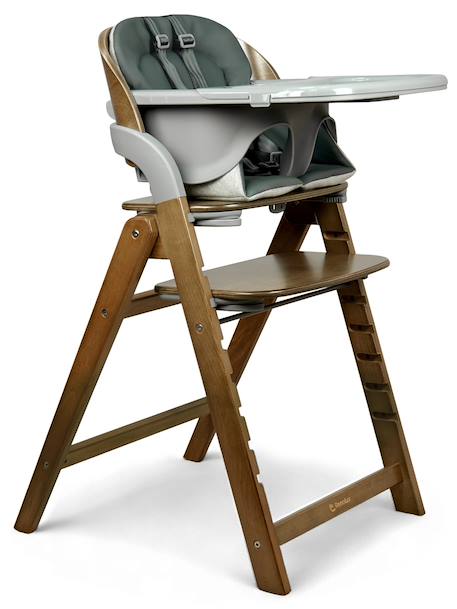 Chaise haute design pliante en bois meridio Natural graphit+Pecan graphit 7 - vertbaudet enfant 
