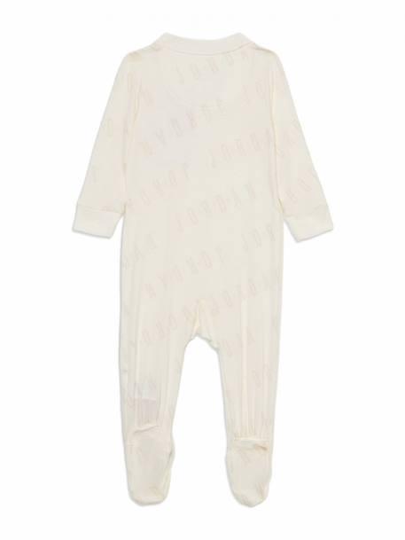 Pyjama bubble footed cover unisex Crème+Vert 2 - vertbaudet enfant 