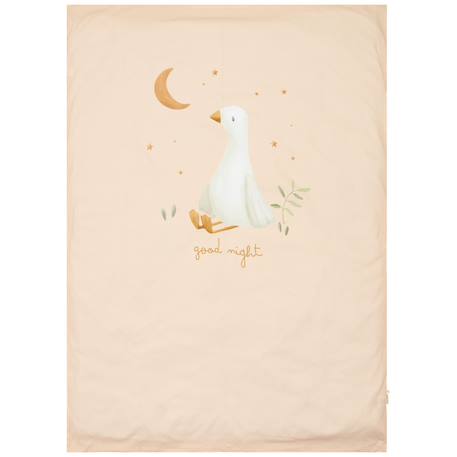 Housse de couette lit bébé little goose (100 x 140 cm) Blanc, beige 2 - vertbaudet enfant 