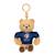 Peluche - ours porte-clés coupe du monde de rugby / rugby world cup france 2023 - peluche officielle - 10 cm assis Beige 1 - vertbaudet enfant 