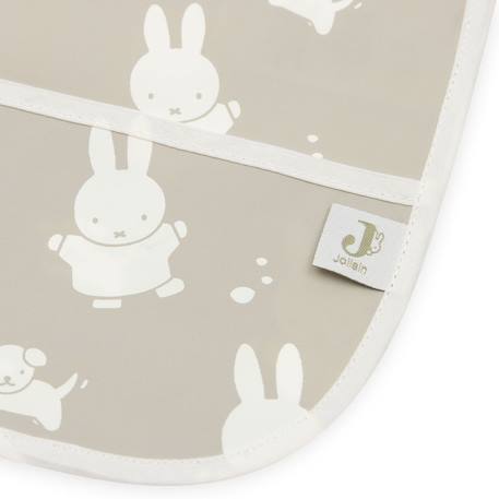 Bavoir à manches imperméable Blanc, marron clair+Blanc, rose, bleu+Bleu, blanc+Nougat miffy+Rose tendre+Vert, blanc 22 - vertbaudet enfant 