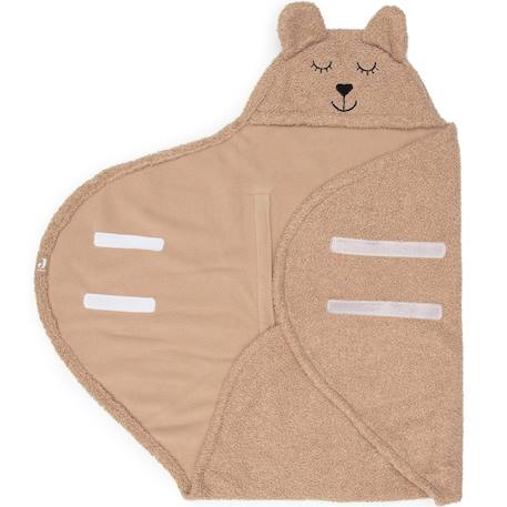 Couverture nomade bunny nougat (100 x 105 cm) Beige+Beige, gris, marron+Biscuit, noir+Ecru, marron+Rose sauvage+Sable, noir 14 - vertbaudet enfant 