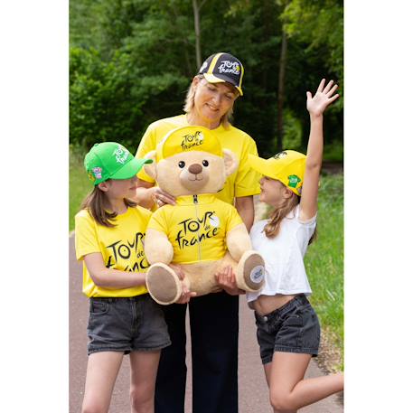 Peluche officielle ours tour de france - maillot et casquette vainqueur étape jaune - 60 cm Jaune 3 - vertbaudet enfant 
