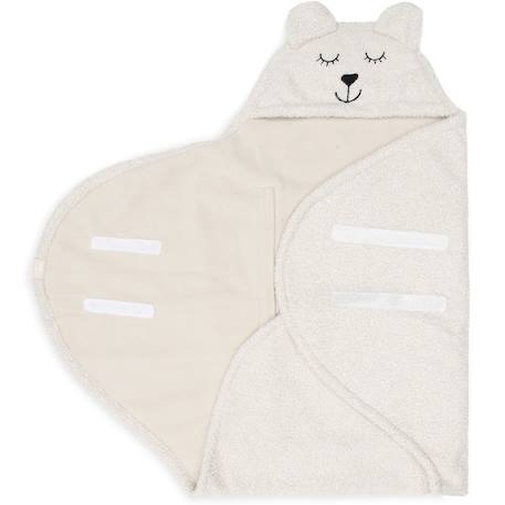 Couverture nomade bunny nougat (100 x 105 cm) Beige+Beige, gris, marron+Biscuit, noir+Ecru, marron+Rose sauvage+Sable, noir 32 - vertbaudet enfant 