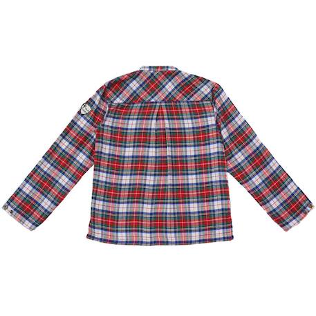 Chemise de noël  en flanelle tartan   rimbaud Rouge noir 5 - vertbaudet enfant 