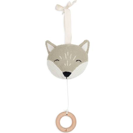 Peluche musicale fox (14 cm) Vert, blanc 1 - vertbaudet enfant 
