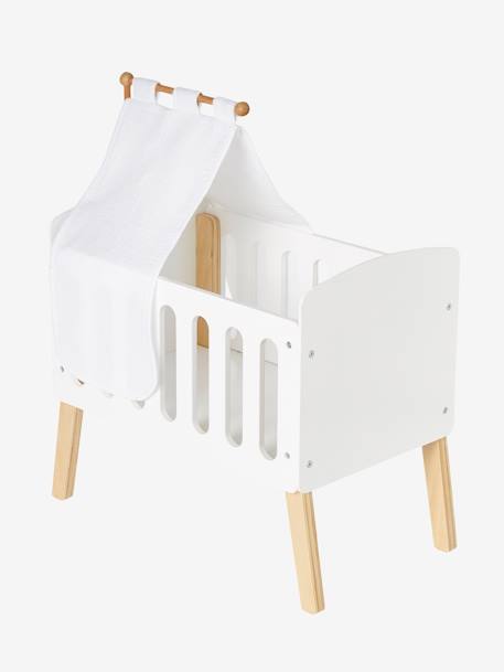 Ciel de lit pour lit poupon en bois FSC® blanc 1 - vertbaudet enfant 