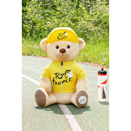 Peluche officielle ours tour de france - maillot et casquette vainqueur étape jaune - 60 cm Jaune 4 - vertbaudet enfant 