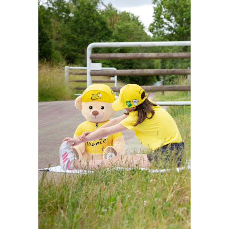 Peluche officielle ours tour de france - maillot et casquette vainqueur étape jaune - 60 cm Jaune 6 - vertbaudet enfant 