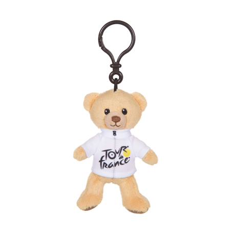 Peluche - porte-clés ours - maillot meilleur jeune grimpeur blanc - 10 cm - peluche officielle du tour de france Jaune 1 - vertbaudet enfant 