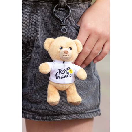 Peluche - porte-clés ours - maillot meilleur jeune grimpeur blanc - 10 cm - peluche officielle du tour de france Jaune 3 - vertbaudet enfant 