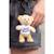 Peluche - porte-clés ours - maillot meilleur jeune grimpeur blanc - 10 cm - peluche officielle du tour de france Jaune 3 - vertbaudet enfant 